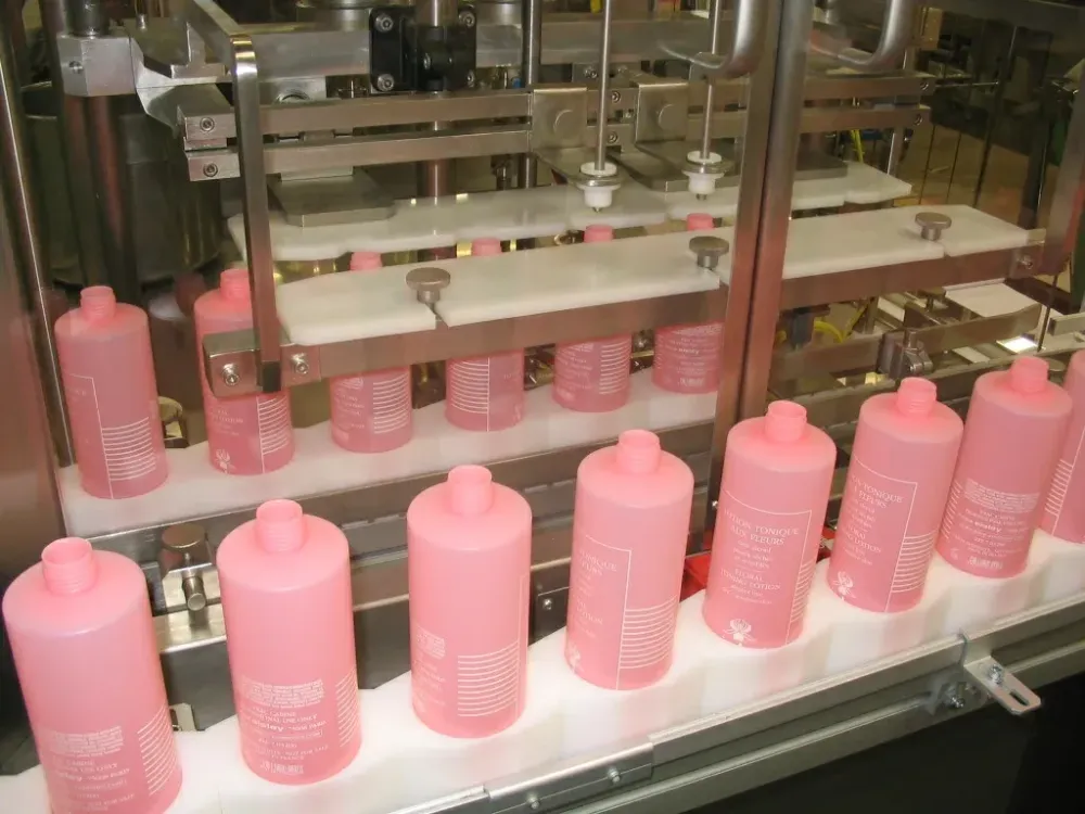 remplissage en ligne de flacons